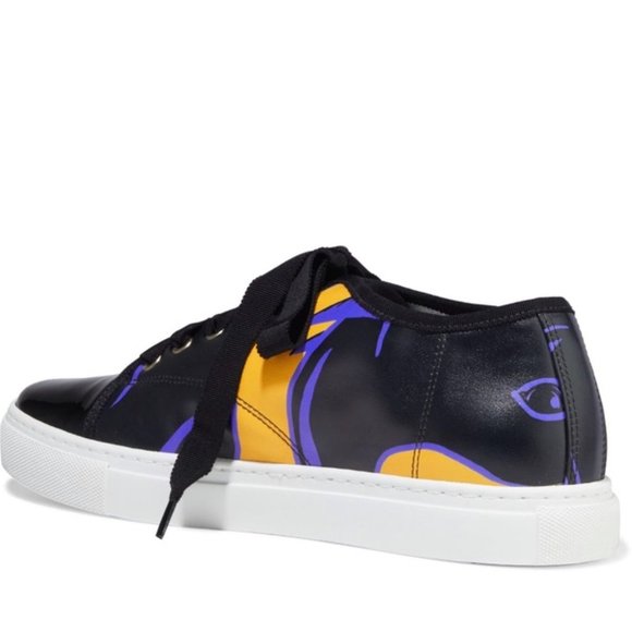 🎉🥂 HP 🥂🎉 LANVIN CAP-TOE LEATHER SNEAKERS - Picture 3 of 11